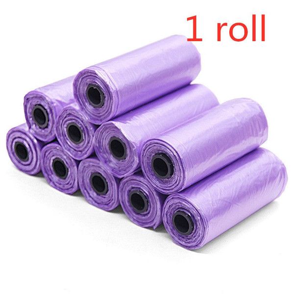 Ecopaw Poop Pickers: Biodegradable Pet Waste Bags - Purple / 1Roll