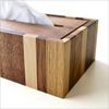 Tissue Case, Solid Wood, Wood Grain, Natural Wood Mosaic Box [map7788]