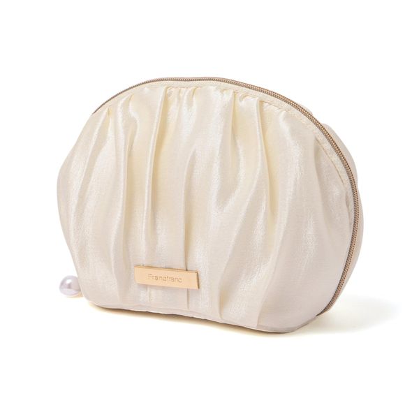 Francfranc Pearl Chiffon Pouch Cosmetic Pouch Makeup Case, S