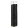 Mega Candles - Unscented 2"x 8" Tall Prayer Container Candle - Black, 3PCS
