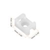 Rebower Cable Clip Base Cable Tie Mount Wire Clamp for Wire Cable Rope 5.2mm White 150pcs