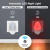 2 Pack Red Automatic LED Night Light - Plug in & Energy Saving Dusk 2 Dawn LED Night Light Sensitive Night Light