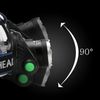 2-pack BBEAM LED headlight w/removable 18650 battery & a 90° Adjustable Headlamp