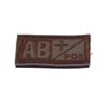 HCS Ausrüstungs GmbH Embroidered Velcro Patch Blood Group A/B/AB/O+ Positive Set of 2