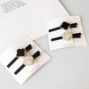 YOVOY Bangs Clip, Hairpin, Flower, Cute, Stylish, Bangs Pin, Flower, Hair Clip, Hair Ornament, Hair Accessory, No Marks, Black, White, 4 Pieces (Hairpin)