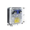 MS75AC Permanent Mount Amber/White LED Mini Beacon - 10 Flash Patterns