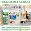 XPRS Nutra Size 1 Empty Capsules - 1000 Count Empty Vegan Capsules - Vegetarian Empty Pill Capsules- DIY Vegetable Capsule Filling- Veggie Pill Capsules Empty Caps (Aqua)
