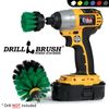 Drill Brush Cordless Drill Powered Kitchen Scrub Brushes - Tile and Grout, Sinks