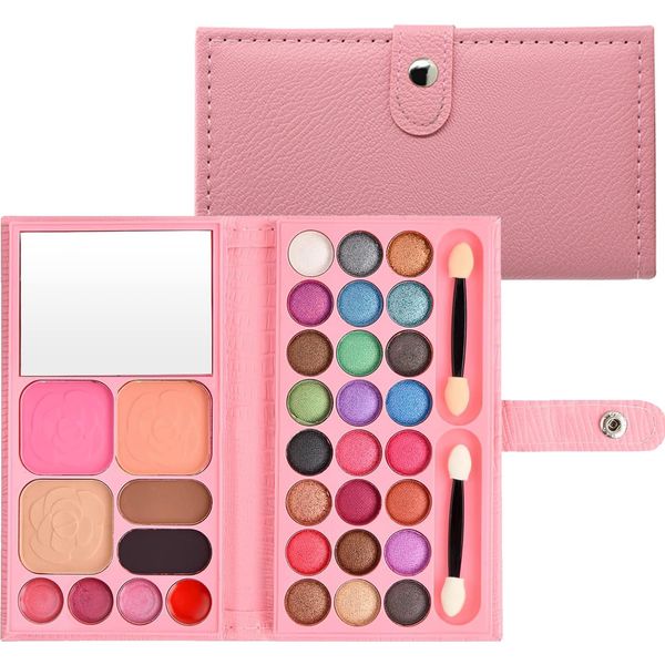 Eyeshadow Palette Makeup Pallet Set Colorful Eye Shadow Matte Shimmer 33 Colors Eyeshadow Cosmetic Make Up Palette Gift Set With Mirror&Brush