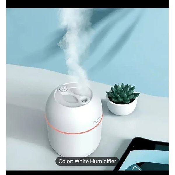 Happy Face LED Ultrasonic Diffuser - Portable USB Aroma Humidifier for Home/Car,