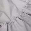 Sleepdown Extra Deep Fitted Sheet Poly Cotton, Light Grey, Double