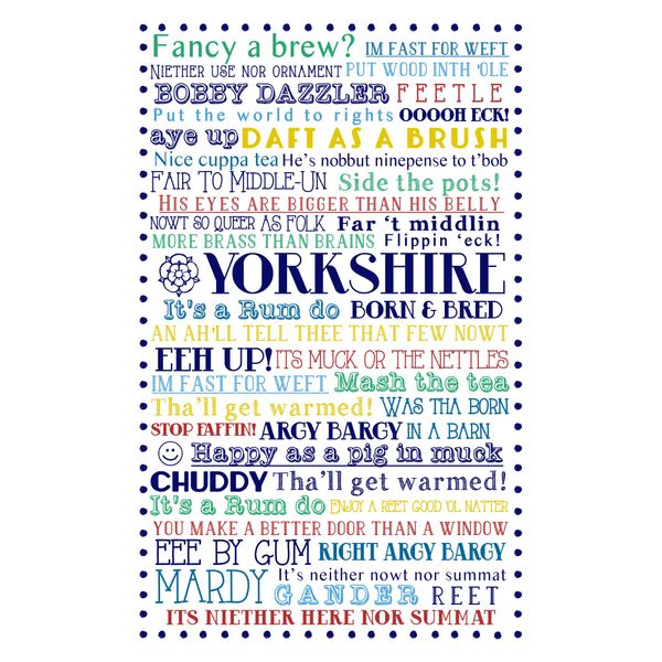 Ulster Weavers Yorkshire Born & Bred Cotton Tea Towel