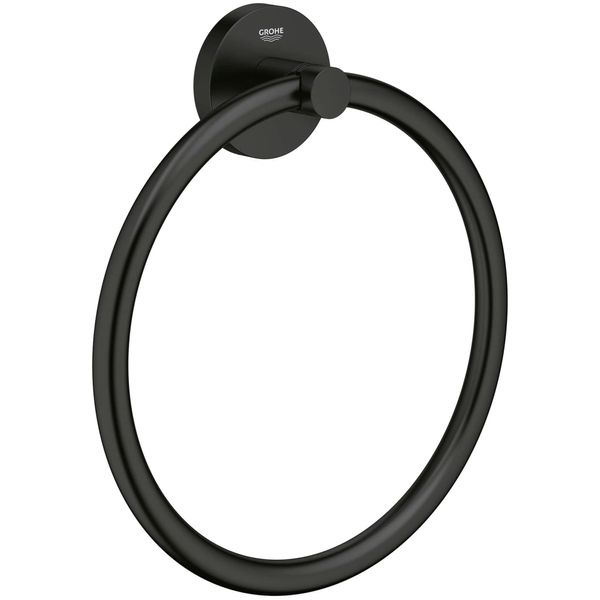 Grohe 403652431 Essentials -Towel Ring, Matte Black