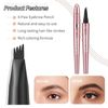Microblading Eyebrow Pencil Waterproof (6# Black Brown)
