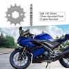 A ABSOPRO 428 Chain 14T 20mm Motorcycle Front Engine Sprocket for ATV UTV