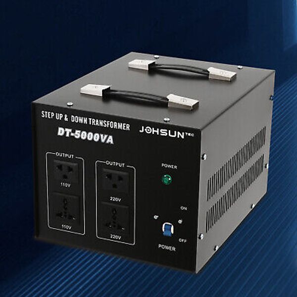 5000W Watt Step Up/ Down Voltage Converter Transformer Heavy Duty 110V To 220V