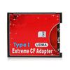 CY Dual Slot TF or MicroSD Micro SD to Type I Compact Flash Card CF Reader Adapter for Nikon Cannon Camera