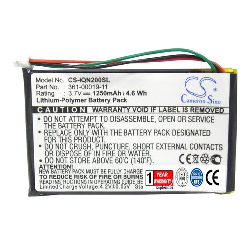 XSPLENDOR XPS Replacement Battery Compatible with Nuvi 200 200W 205 205T 205W 205WT 250 252W 255 255T 255W 255WT Nuvi 260 Nuvi 260W Nuvi 260WT Nuvi 270 PN 010-00621-10 361-00019-11