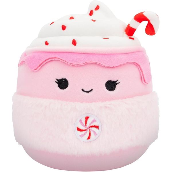 Squishmallows Kellytoy Christmas 2024 Squad Plush, 16 Inch Ethel The Hot Chocolate with Candy Cane -Stuffed Animal Toy