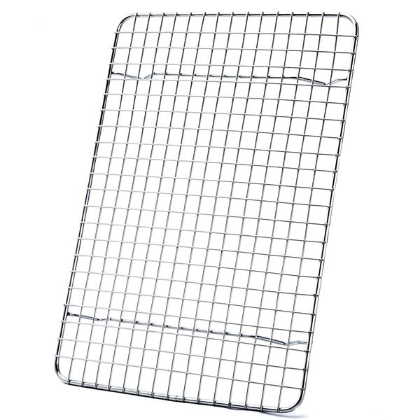 Cooling Rack For Baking, Aisoso Baking Rack with 18/8 Stainless Steel Bold Grid Wire, Multi Use Oven Rack Fit Quarter Sheet Pan, Oven and Dishwasher Safe, 8.5 x 12 Inches