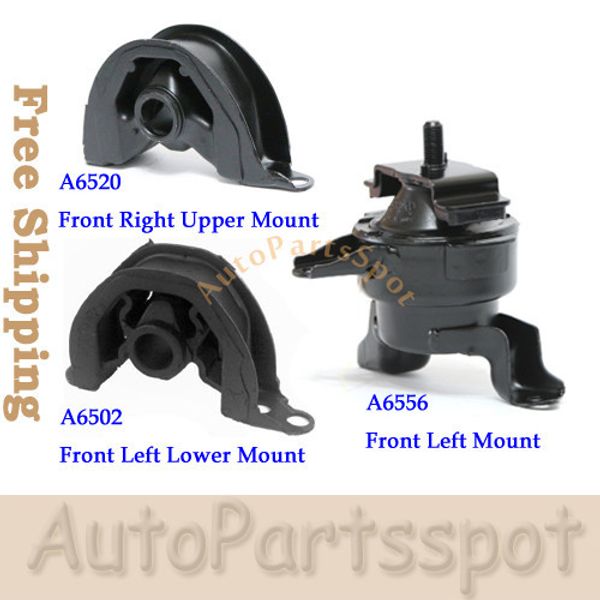 Front Engine Motor Mount Set 3 For 96-00 Honda Civic 1.6L