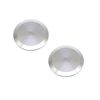 QiiMii SS304 3" Stainless Steel Sanitary Tri Clamp Clover Solid End Cap,2 pack