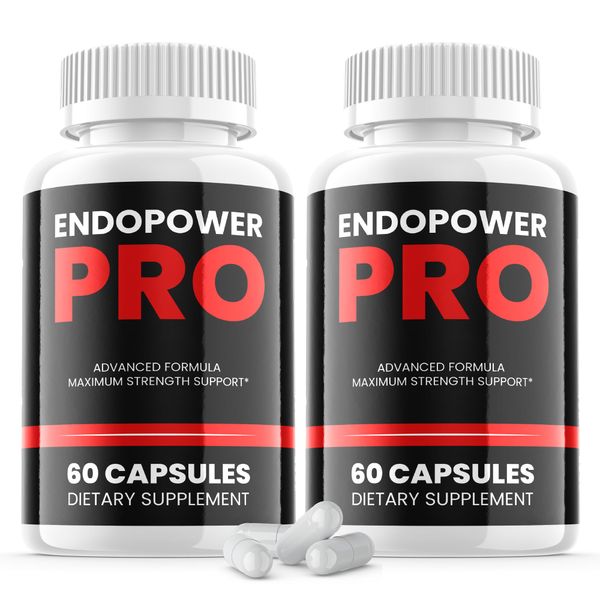 (2 Pack) Endopower Pro Pills - Official Formula - Endopower Pro Capsules, Endo Power Pro Advanced Strength Formula, Overall Wellness Support Maximum Pro Vitamin Supplement EndoPowerPro (120 Capsules)