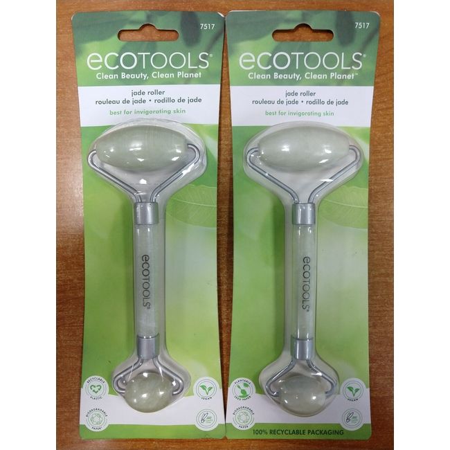 2Pk EcoTools Jade Roller For Face Promotes Circulation/Reduce Inflammation R1P3