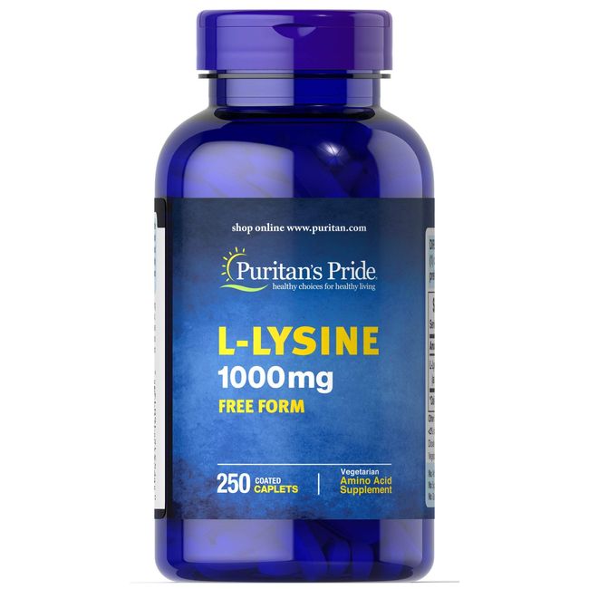 Puritan's Pride L-Lysine 1000 mg-250 Caplets (6013)