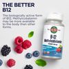 KAL Vitamin B-12 Methylcobalamin Lozenges 1000mcg, Healthy Energy, Metabolism, Nerve & Red Blood Cell Support,* Optimal Absorption, Natural Berry Flavor, Vegan, Sugar Free, 60 Servings, 60 Lozenges