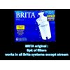 6pk BRITA Original water Filters - Works With Any Brita System Except Stream