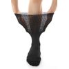 Camel Socks AS07-1P for the Aged Day, No Shimmer, Easy Socks, Made in Japan, No Elastic Brim, One Size Fits Most, Unisex, Loose, Non-Slip, Designed by Nursing Workers, Black