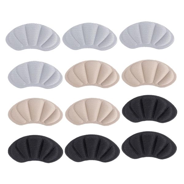 6 Pairs High Heel Non Slip Grips Back of Heel Cushions Flat Heel Pads Loose Shoe Heel Inserts Sneaker Heel Liners Work Boot Heel Protectors