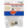 Colonial Needle Silver Raised Edge Thimble, Size 8, Metal, 6 UK