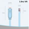 JUEJUEZI USB Console Cable 6FT, USB to RJ45 Ethernet Cable, Compatible with Desktop Computers, Laptops, Routers, Switch, Windows 7 8 10