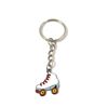 FizzyButton Gifts Roller Skate Keyring Key Ring with Enamel Charm and Silver Tone Keychain