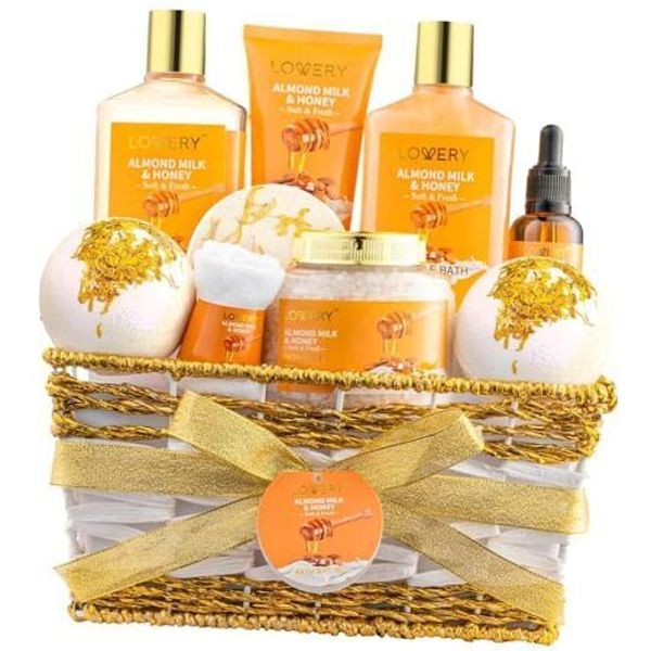 Birthday Gifts for Women Gift Basket for Her - 10 Pc Almond Milk & 10 Piece Set