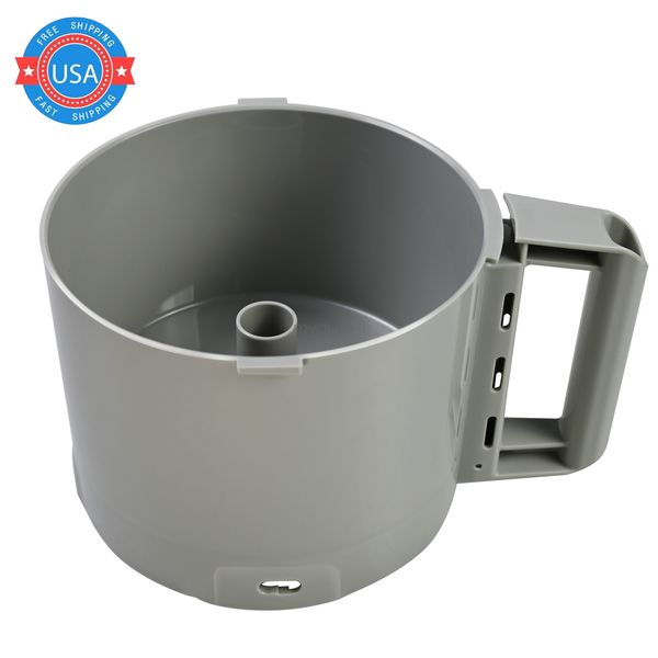 112204S Food Processor Gray Bowl 3 Quart compatible with Robot Coupe R2 3L Gb