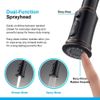 Stainless Steel Kitchen Faucets Single Lever Pull Down Sprayer Sink, Matte Black