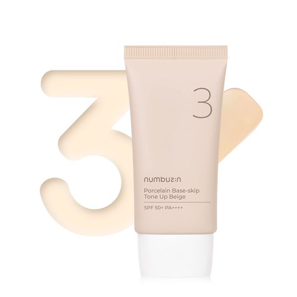 Numbuzin No. 3 No Foundation Ceramic Skin Tone Up Cream SPF 50 + PA ++++++ 1.7 fl oz (50 ml)