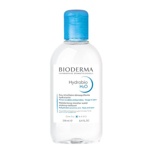 Bioderma Hydrabio H2O - Cleansing & Moisturising Micellar Water for Dehydrated Skin, Gentle Cleanser to Remove Impurities & Make Up Remover for Face & Eyes, 250ml