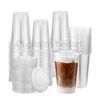 200 flache smoothiedeckel mit Schlitz pet 95mm transparent