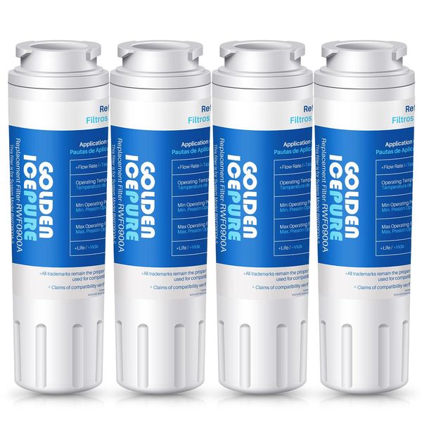 UKF8001 Refrigerator Water Filter Replacement for 4396395, RWF0900A, 4PACK