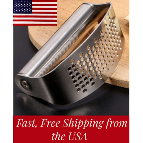 Garlic/Ginger Press Rocker, Mincer, Crusher, Squeezer, Masher, Chopper, Grinder
