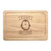 Beware Crazy Penguin Lady Rectangular Wooden Chopping Board