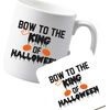 Flox Creative Ceramic Mug and Coaster Bow King Halloween Both Sides