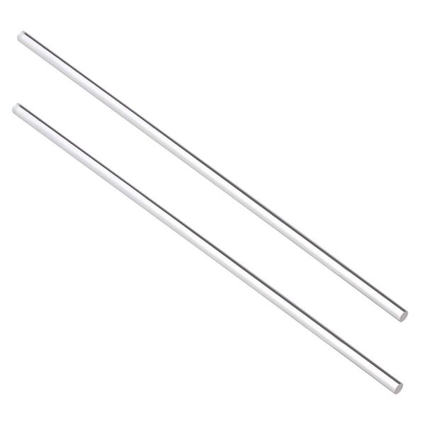 sourcing map Acrylic Round Rod,Clear,1/4 inch Diameter 10inch(247mm) Length,Solid Plastic PMMA Bar Stick 2pcs