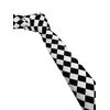 Black & White Harlequin Check Skinny Width Neck Tie
