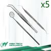 GERMAN 15 Instruments Basic Dental Set Mirror Explorer Probe Pliers (5 OF EACH)