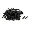 sourcingmap 1.5mm Inner Dia Rubber Hose End Cap Screw Thread Protector Cover Black 100pcs